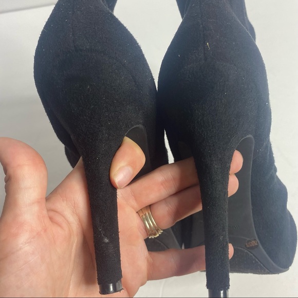 BCBG black Slouchy heeled Ankle Boots size 7.5 - Picture 12 of 13